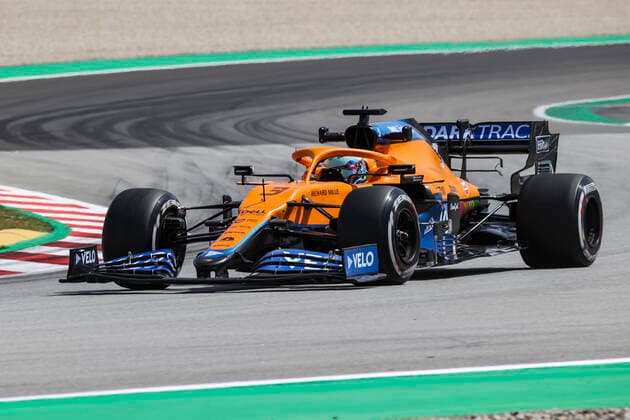 03 RICCIARDO Daniel (aus), McLaren MCL35M, action during the Formula 1 Aramco Gran Premio De Espana 2021 from May 07 to 10, 2021 on the Circuit de Barcelona-Catalunya, in Montmelo, near Barcelona, Spain FORMULE 1 : Grand prix d Espagne - Barcelone - Preparations - 07 05 2021 DPPI Panoramic  00121006_C26I7580