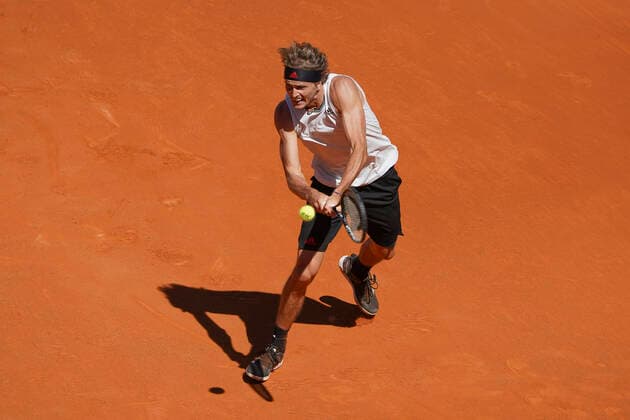 Mutua Madrid Open - Day 9 Alexander Zverev of Germany in action during their Quarter Final match against Rafael Nadal of Spain during Day Nine of the Mutua Madrid Open at La Caja Magica on May 07, 2021 in Madrid, Spain. Madrid Spain gonzalez-notitle210507_npY2l  Copyright: xOscarxGonzalezx