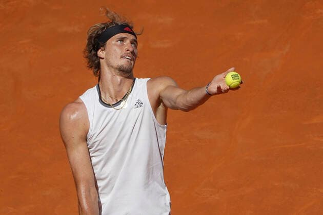 Mutua Madrid Open - Day 9 Alexander Zverev of Germany in action during their Quarter Final match against Rafael Nadal of Spain during Day Nine of the Mutua Madrid Open at La Caja Magica on May 07, 2021 in Madrid, Spain. Madrid Spain gonzalez-notitle210507_npaCL  Copyright: xOscarxGonzalezx