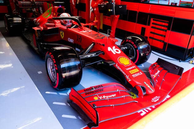 F1 Grand Prix of Spain 16 Charles Leclerc (MON, Scuderia Ferrari Mission Winnow), F1 Grand Prix of Spain at Circuit de Barcelona-Catalunya on May 8, 2021 in Barcelona, Spain. (Photo by COLOMBO IMAGES FIA Pool via HOCH ZWEI) Barcelona SAIKHIR Spain Poolfoto HOCH ZWEI Pool COLOMBO IMAGES ,EDITORIAL USE ONLY