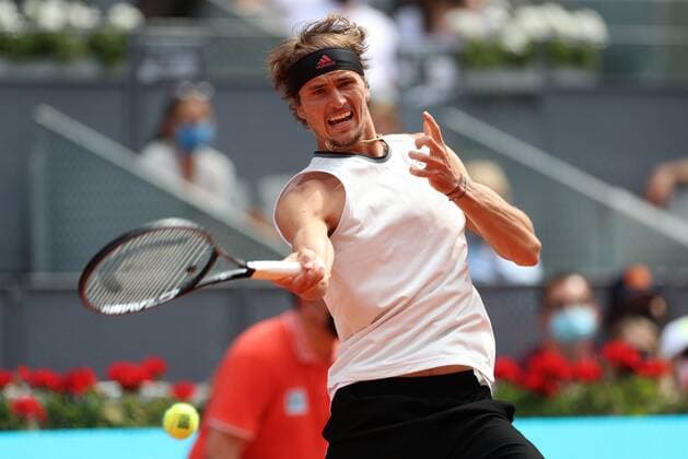 Tennis, ATP Tournament in Madrid, Alexander Zverev - Dominic Thiem