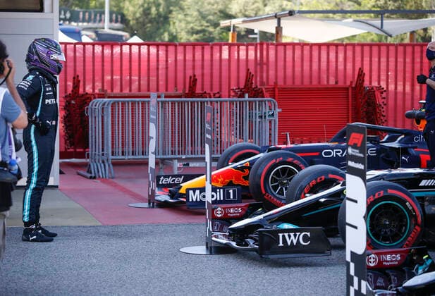 44 Lewis Hamilton GBR, Mercedes AMG Petronas F1 Team , F1 Grand Prix of Spain at Circuit de Barcelona Catalunya on May 8, 2021 in Barcelona, Spain Photo by HOCH ZWEI Barcelona Spain