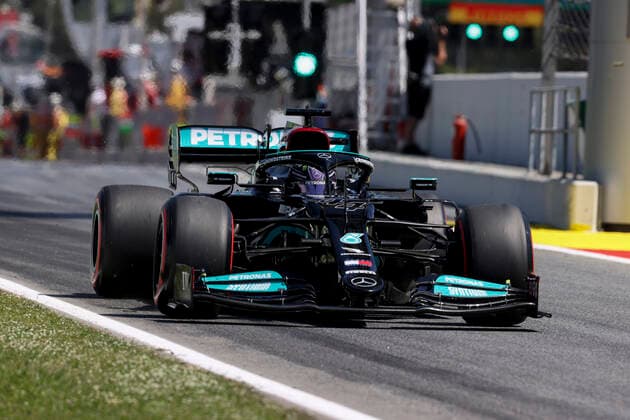 44 Lewis Hamilton GBR, Mercedes AMG Petronas F1 Team , F1 Grand Prix of Spain at Circuit de Barcelona Catalunya on May 8, 2021 in Barcelona, Spain Photo by HOCH ZWEI Barcelona Spain