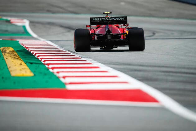 55 Carlos Sainz ESP, Scuderia Ferrari Mission Winnow , F1 Grand Prix of Spain at Circuit de Barcelona Catalunya on May 8, 2021 in Barcelona, Spain Photo by HOCH ZWEI Barcelona Spain