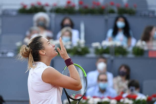Aryna Sabalenka (Blr) TENNIS : Mutua Madrid Open - 08 05 2021 AntoineCouvercelle Panoramic 