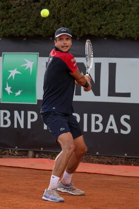 Internazionali BNL D Italia 2021 - Gregoire Barrere ROME, ITALY, MAY 08: Gregoire Barrere of France in action during a tennis match against Yoshihito Nishioka of Japan at Internazionali BNL D Italia in Rome, Italy on May 08, 2021. Rome Italy 6636_239780 Copyright: xGiampieroxSposito PentaxPressx