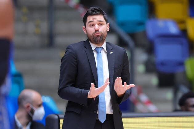 Fraport Skyliners Hamburg Towers, easyCredit BBL coach Sebastian Gleim Fraport Skyliners Basketball match of the easyCredit BBL between the Fraport Skyliners and the Hamburg Towers on 9 May 2021 at the Fraport Arena in Frankfurt am Main , Frankfurt am Main Hesse Germany Fraport Arena