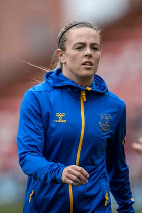 9th May 2021; Leigh Sports Village, Lancashire, England; Women s English Super League, Manchester United, ManU Women versus Everton Women; Simone Magill of Everton Women during the warm up  ActionPlus12287154 TimxWilliams