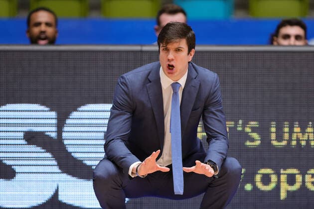 Fraport Skyliners Hamburg Towers, easyCredit BBL Head Coach Pedro Calles Hamburg Towers Basketball match of the easyCredit BBL between the Fraport Skyliners and the Hamburg Towers on May 9, 2021 at the Fraport Arena in Frankfurt am Main , Frankfurt am Main Hesse Germany Fraport Arena