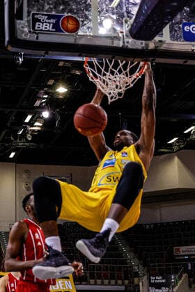 Ludwigsburg , Basketball easyCredit BBL Bundesliga , MHP RIESEN Ludwigsburg vs Bayern Munich , Jamel McLean Riesen