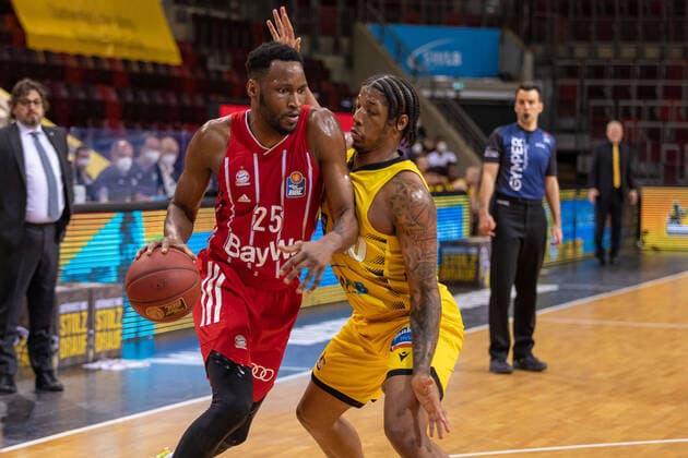 JaJuan Johnson Fc Bayern Munich, 25 Desi Rodriguez MHP Riesen Ludwigsburg, 20 MHP Riesen Ludwigsburg vs FC Bayern Munich, Basketball, Bundesliga, easy credit BBL, Spieltag 34, Spielzeit 2020 2021, 09 05 2021 Kirchheim Knights MLP Academics Heidelberg , Basketball, 2 Bundesliga, Barmer 2 Basketball, Playoffs, 3 Spieltag Gruppenphase , Spielzeit 2020 2021, 23 04 2021 Ludwigsburg Copyright: xNinaxSander xEibnerxPressefotoxIx EP_NSR