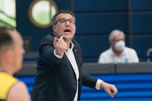 Syntainics MBC EWE Baskets Oldenburg, Basketball, Bundesliga, Men, 2020 2021, 34 Spieltag, 09 05 2021, Headcoach Silvano Poropat MBC Syntainics MBC EWE Baskets Oldenburg, Basketball, Bundesliga, Men, 2020 2021, 34 Spieltag, 09 05 2021, Weissenfels Copyright: xSchulz Eibner-Pressefotox ep_esz