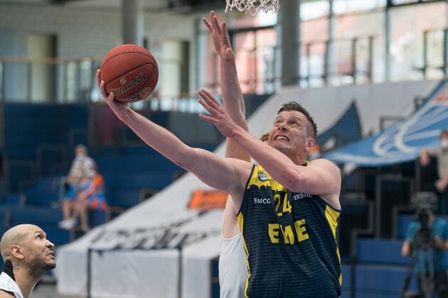 Syntainics MBC EWE Baskets Oldenburg, Basketball, Bundesliga, Men, 2020 2021, 34 Matchday, 09 05 2021, Rasid Mahalbasic Oldenburg, 24 Syntainics MBC EWE Baskets Oldenburg, Basketball, Bundesliga, Men, 2020 2021, 34 Matchday, 09 05 2021, Weissenfels Copyright: xSchulz Eibner-Pressefotox ep_esz