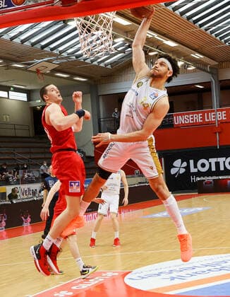 Gavin Schilling Loewen Braunschweig 34 , JobStairs GIESSEN 46ers vs Loewen Braunschweig, Basketball, Basketball Bundesliga, 34 Spieltag, 09 05 2021, JobStairs GIESSEN 46ers vs Loewen Braunschweig, Basketball, Basketball Bundesliga, 34 Spieltag, 09 05 2021, Photo EIBNER Joerg Niebergall Giessen Copyright: xJoergxNiebergall Eibner-Pressefox EP_JNL