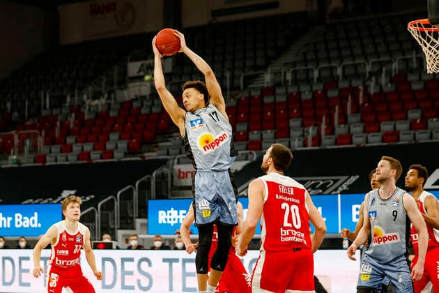 Middle 17 Jamuni McNease HAKRO Merlins Crailsheim Brose Bamberg HAKRO Merlins Crailsheim easyCredit BBL Basketball Bundesliga Basketball Season 2020 21 34 Matchday, 09 05 2021 Bamberg, Brose Arena Copyright: DanielxLöb