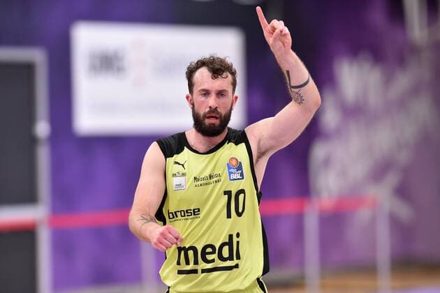 Bastian Doreth medi bayreuth , Basketball, Bundesliga, BBL, BG Goettingen medi bayreuth, 09 05 2021, BG Goettingen medi bayreuth, Basketball, Bundesliga, GER, BBL, 09 05 2021 Goettingen Copyright: xEibner-Pressefotox-xRolandxSippelx