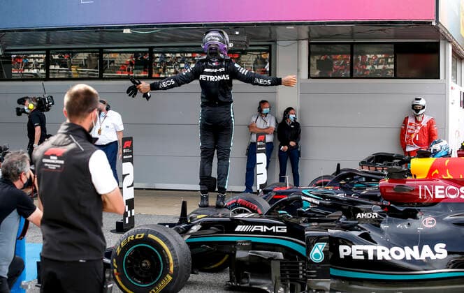 44 Lewis Hamilton GBR, Mercedes AMG Petronas F1 Team , F1 Grand Prix of Spain at Circuit de Barcelona Catalunya on May 9, 2021 in Barcelona, Spain Photo by HOCH ZWEI Barcelona Spain
