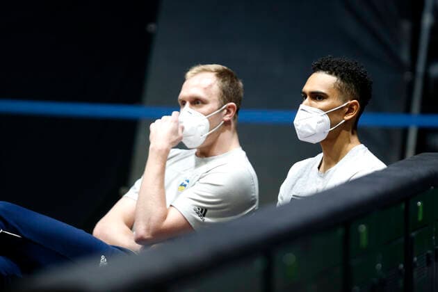09 05 2021, easyCredit Basketball Bundesliga, BBL, season 2020 2021, men, Chemnitz Niners ALBA Berlin Luke Sikma, Alba Berlin, Maodo Lo, Alba Berlin Chemnitz Messe Chemnitz Sachsen Germany