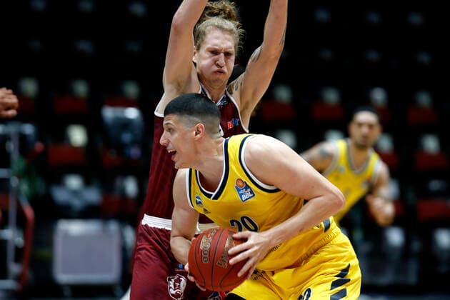 09 05 2021, easyCredit Basketball Bundesliga, BBL, season 2020 2021, men, Chemnitz Niners ALBA Berlin Simone Fontecchio, Alba Berlin Chemnitz Messe Chemnitz Sachsen Germany