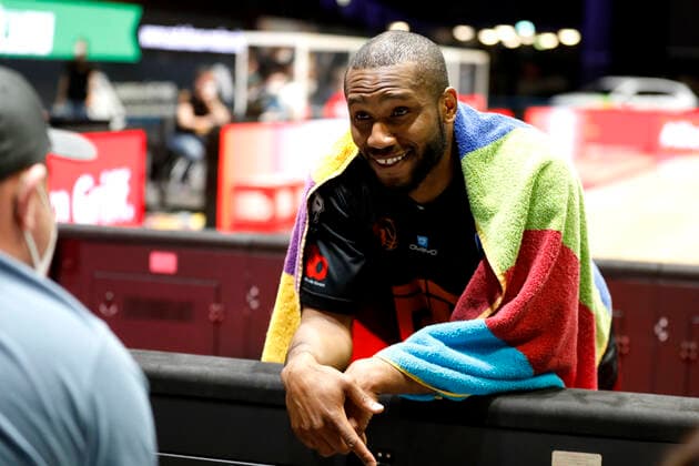 09 05 2021, easyCredit Basketball Bundesliga, BBL, season 2020 2021, men, Chemnitz Niners ALBA Berlin Virgel Matthews, Niners Chemnitz Chemnitz Fair Chemnitz Saxony Germany