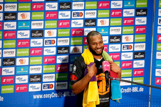 09 05 2021, easyCredit Basketball Bundesliga, BBL, season 2020 2021, men, Chemnitz Niners ALBA Berlin Virgel Matthews, Niners Chemnitz Chemnitz Fair Chemnitz Saxony Germany