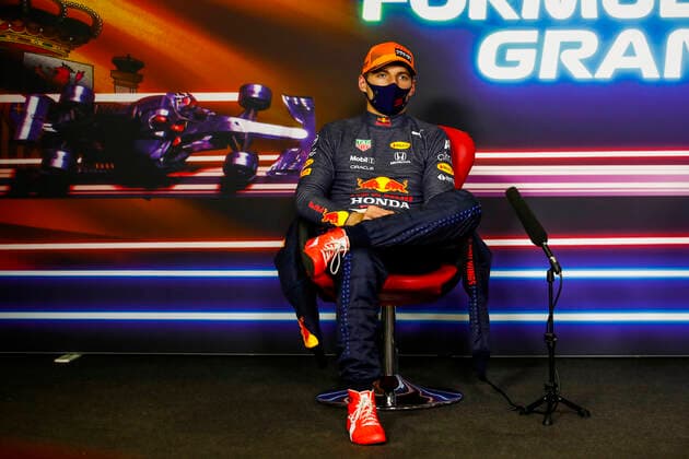 F1 Grand Prix of Spain 33 Max Verstappen (NED, Red Bull Racing), F1 Grand Prix of Spain at Circuit de Barcelona-Catalunya on May 9, 2021 in Barcelona, Spain. (Photo by Xavi Bonilla DPPI FIA Pool via HOCH ZWEI) Barcelona Spain Poolfoto HOCH ZWEI Pool Xavi Bonilla DP ,EDITORIAL USE ONLY