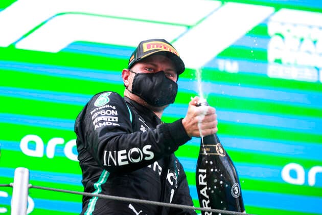 F1 Grand Prix of Spain 77 Valtteri Bottas (FIN, Mercedes-AMG Petronas F1 Team), F1 Grand Prix of Spain at Circuit de Barcelona-Catalunya on May 9, 2021 in Barcelona, Spain. (Photo by Steven Tee LAT Motorsport Images FIA Pool via HOCH ZWEI) Barcelona Spain Poolfoto HOCH ZWEI Pool ,EDITORIAL USE ONLY