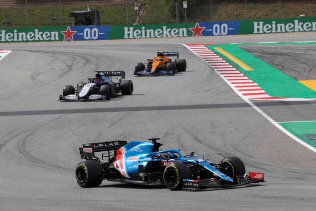 14 Fernando Alonso ESP, Alpine F1 Team , F1 Grand Prix of Spain at Circuit de Barcelona Catalunya on May 9, 2021 in Barcelona, Spain Photo by HOCH ZWEI Barcelona Spain