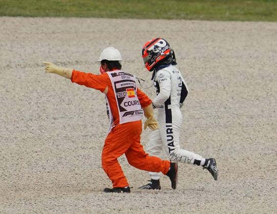 F1 Aramco Grand Prix of Spain 2021 09 05 2021, Circuit de Catalunya, Barcelona, F1 Aramco Grand Prix of Spain 2021 , pictured retirement of Yuki Tsunoda JPN 22 , Scuderia AlphaTauri Honda nordphotoxGmbHx xBratic nph00250