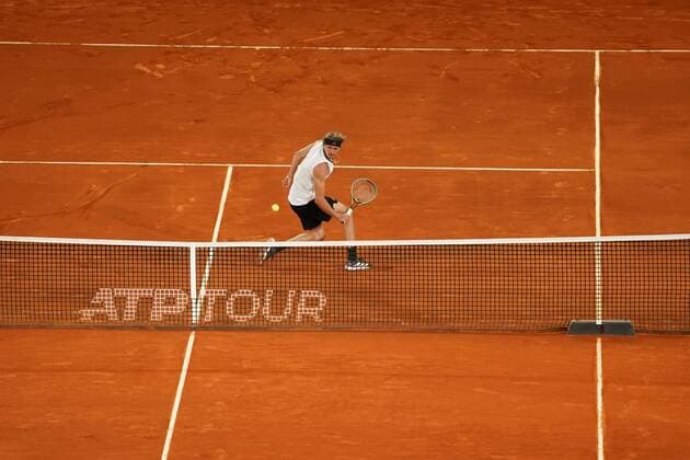 Alexander Zverev GER VS Matteo Berrettini ITA Durning final Match Master 1000 Mutua Madrid Open 2021, Madrid May 9, 2021 Cordon Press  xx xx