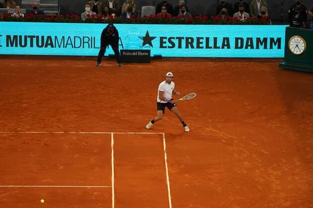 Alexander Zverev GER VS Matteo Berrettini ITA Durning final Match Master 1000 Mutua Madrid Open 2021, Madrid May 9, 2021 Cordon Press  xx xx
