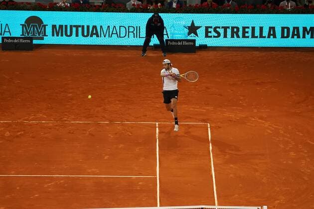 Alexander Zverev GER VS Matteo Berrettini ITA Durning final Match Master 1000 Mutua Madrid Open 2021, Madrid May 9, 2021 Cordon Press  xx xx