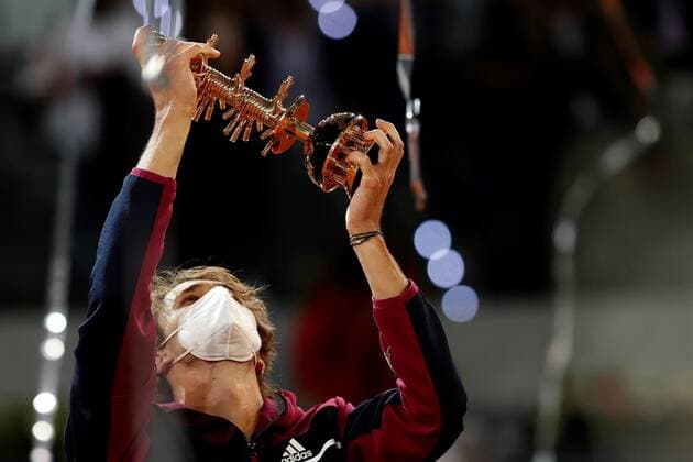 Tennis, ATP tournament in Madrid, Alexander Zverev wins the final