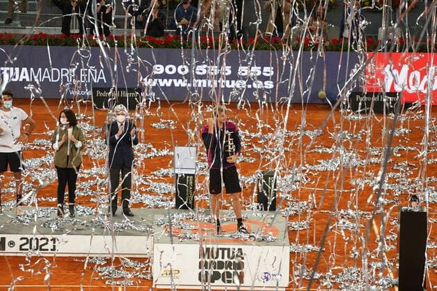 Alexander Zverev GER VS Matteo Berrettini ITA Durning final Match Master 1000 Mutua Madrid Open 2021, Madrid May 9, 2021 Cordon Press  xx xx