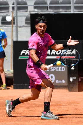 Photo Fabrizio Corradetti - LaPresse 10 05 2021 Roma (Italy) Tennis 1st round Kei Nishikori (JPN) vs Fabio Fognini (ITA) Internazionali BNL d Italia 2021 In the pic: Fabio Fognini  Copyright: xFabrizioxCorradetti LaPressex