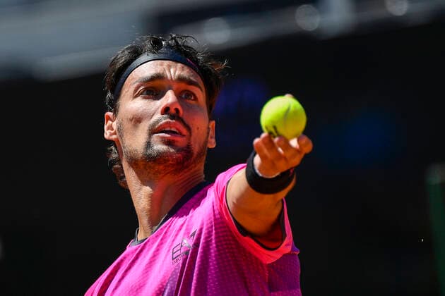 Photo Fabrizio Corradetti - LaPresse 10 05 2021 Roma (Italy) Tennis 1st round Kei Nishikori (JPN) vs Fabio Fognini (ITA) Internazionali BNL d Italia 2021 In the pic: Fabio Fognini  Copyright: xFabrizioxCorradetti LaPressex