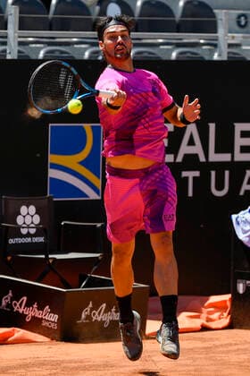 Photo Fabrizio Corradetti - LaPresse 10 05 2021 Roma (Italy) Tennis 1st round Kei Nishikori (JPN) vs Fabio Fognini (ITA) Internazionali BNL d Italia 2021 In the pic: Fabio Fognini  Copyright: xFabrizioxCorradetti LaPressex
