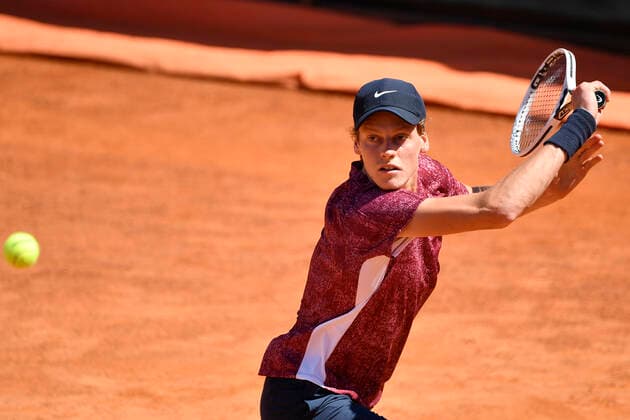 Photo Fabrizio Corradetti - LaPresse 10 05 2021 Roma (Italy) Tennis 1st round Ugo Humbert (FRA) vs Jannik Sinner (ITA) Internazionali BNL d Italia 2021 In the pic: Jannik Sinner  Copyright: xFabrizioxCorradetti LaPressex