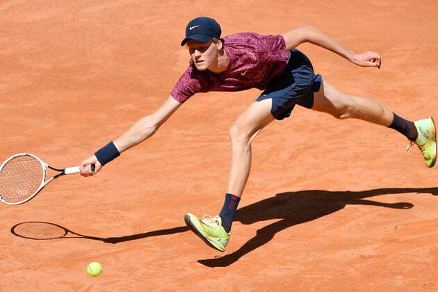 Photo Fabrizio Corradetti - LaPresse 10 05 2021 Roma (Italy) Tennis 1st round Ugo Humbert (FRA) vs Jannik Sinner (ITA) Internazionali BNL d Italia 2021 In the pic: Jannik Sinner  Copyright: xFabrizioxCorradetti LaPressex