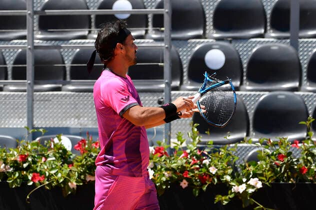 Photo Fabrizio Corradetti - LaPresse 10 05 2021 Roma (Italy) Tennis 1st round Kei Nishikori (JPN) vs Fabio Fognini (ITA) Internazionali BNL d Italia 2021 In the pic:  Copyright: xFabrizioxCorradetti LaPressex