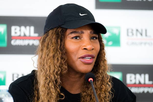 May 10, 2021, ROMA, ITALY: Serena Williams of the United States talks to the media ahead of the 2021 Internazionali BNL d Italia WTA, Tennis Damen 1000 tournament ROMA ITALY - ZUMAa181 20210510_zaa_a181_029 Copyright: xRobxPrangex