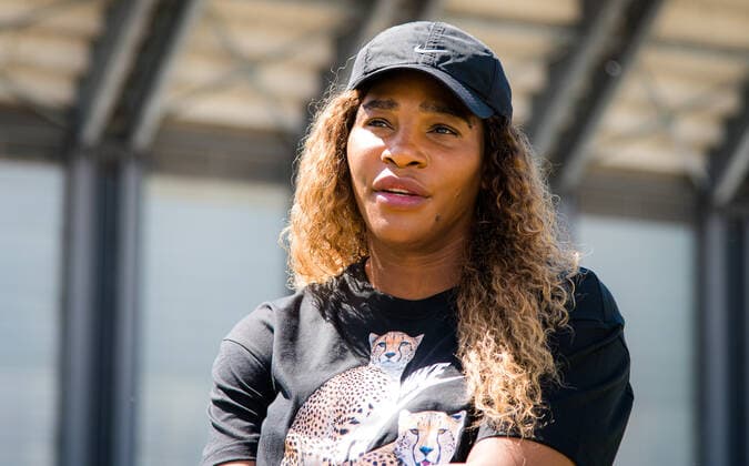 May 10, 2021, ROMA, ITALY: Serena Williams of the United States talks to the media ahead of the 2021 Internazionali BNL d Italia WTA, Tennis Damen 1000 tournament ROMA ITALY - ZUMAa181 20210510_zaa_a181_035 Copyright: xRobxPrangex