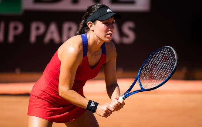 May 10, 2021, ROMA, ITALY: Jessica Pegula of the United States in action during the first round of the 2021 Internazionali BNL d Italia WTA, Tennis Damen 1000 tournament ROMA ITALY - ZUMAa181 20210510_zaa_a181_097 Copyright: xRobxPrangex