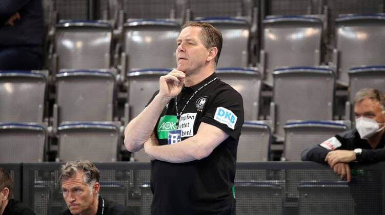 02 05 21 Germany Estonia Germany, Stuttgart, 02 05 2021, handball, EHF Euro 2022 European Championship qualification, DHB Germany Estonia Alfred Gislason coach Germany