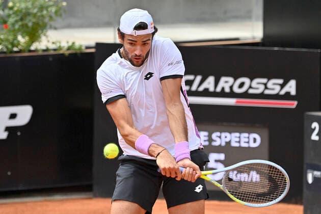 Photo Fabrizio Corradetti - LaPresse 11 05 2021 Roma (Italy) Tennis 1st round Matteo Berrettini (ITA) vs Nikoloz Basilashvili (GEO) Internazionali BNL d Italia 2021 In the pic: Matteo Berrettini  Copyright: xFabrizioxCorradetti LaPressex