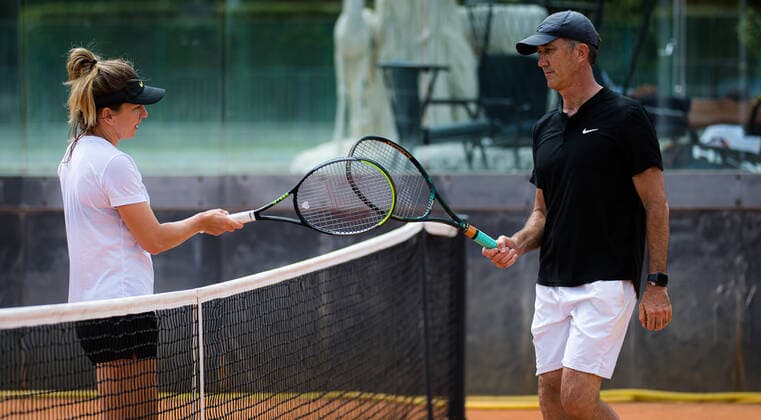 May 11, 2021, ROMA, ITALY: Simona Halep of Romania during practice at the 2021 Internazionali BNL d Italia WTA, Tennis Damen 1000 tournament ROMA ITALY - ZUMAa181 20210511_zaa_a181_081 Copyright: xRobxPrangex