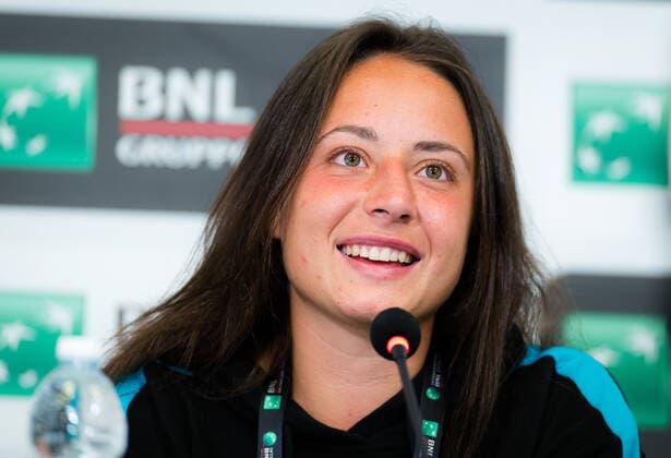 May 11, 2021, ROMA, ITALY: Elisabetta Cocciaretto of Italy talks to the media after losing her first round match at the 2021 Internazionali BNL d Italia WTA, Tennis Damen 1000 tournament ROMA ITALY - ZUMAa181 20210511_zaa_a181_116 Copyright: xRobxPrangex