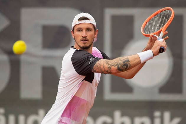 Dennis Novak Tennis Neckarcup2021 ATP Challenger TC Heilbronn Heilbronn Baden Wuerttemberg Germany 12 May 2021 Copyright: xJuergenxHasenkopfx