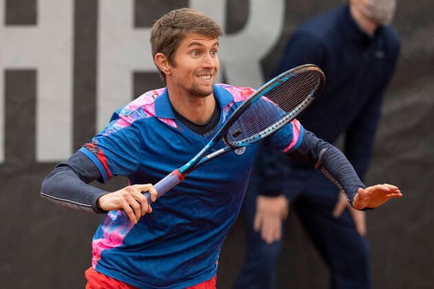 Yannick Maden GER Tennis Neckarcup2021 ATP Challenger TC Heilbronn Heilbronn Baden Wuerttemberg Germany 12 May 2021 Copyright: xJuergenxHasenkopfx