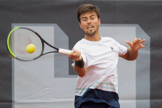 Joao Menezes BRA Tennis Neckarcup2021 ATP Challenger TC Heilbronn Heilbronn Baden Wuerttemberg Germany 12 May 2021 Copyright: xJuergenxHasenkopfx